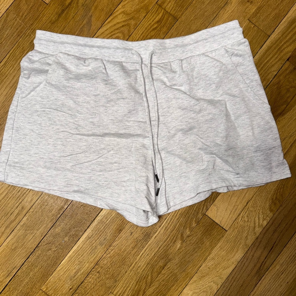 Stars Above Light Gray Athletic Shorts